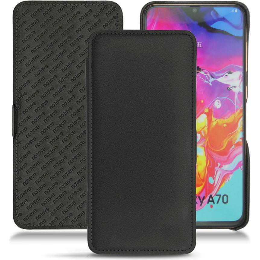 Bild von Noreve Lederschutzhülle horizontal (Samsung Galaxy A70), Smartphone Hülle, Schwarz