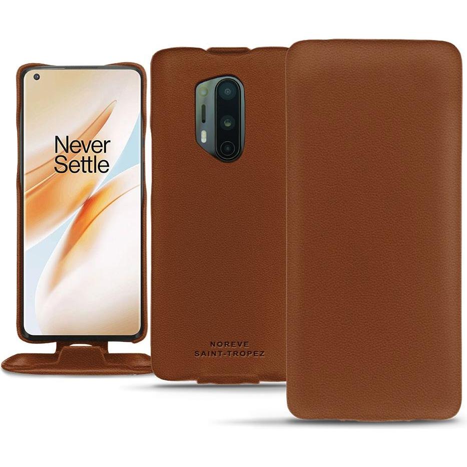 Bild von Noreve Lederschutzhülle vertikal (OnePlus 8 Pro), Smartphone Hülle, Braun