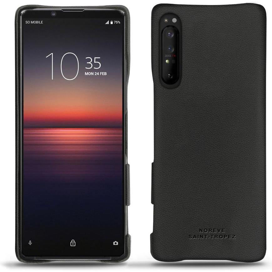 Bild von Noreve Lederschutzhülle (Sony Xperia 1 II), Smartphone Hülle, Schwarz