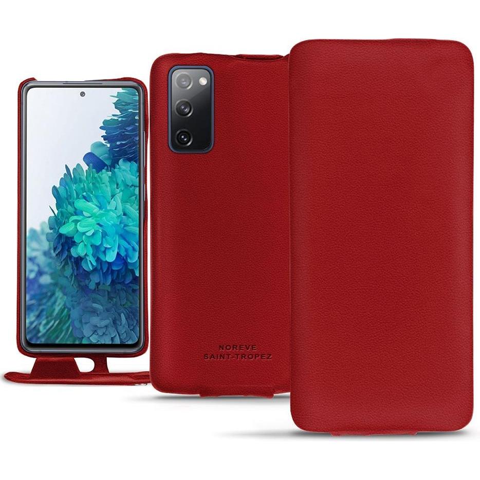 Bild von Noreve Lederschutzhülle vertikal (Samsung Galaxy S20 FE), Smartphone Hülle, Rot