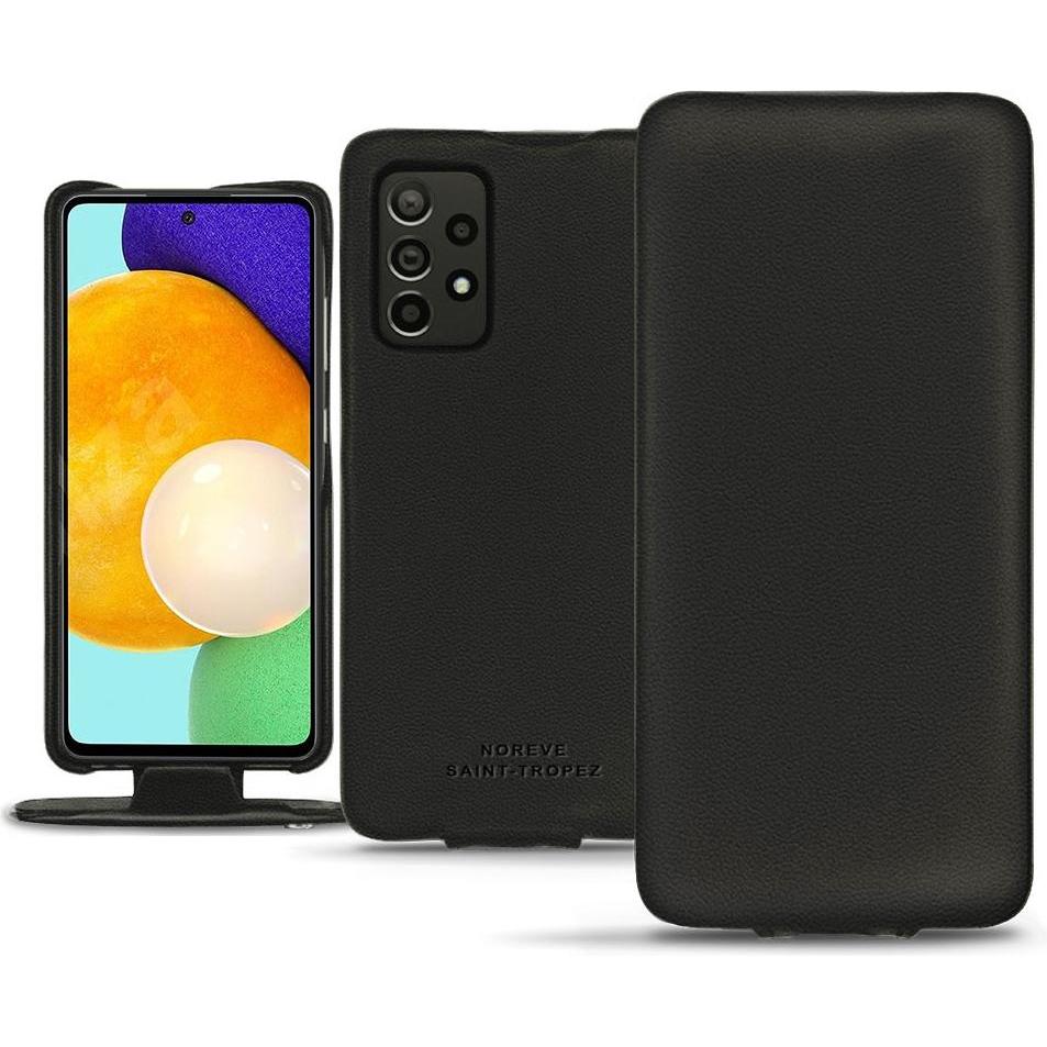 Bild von Noreve Lederschutzhülle vertikal (Samsung Galaxy A52), Smartphone Hülle, Schwarz