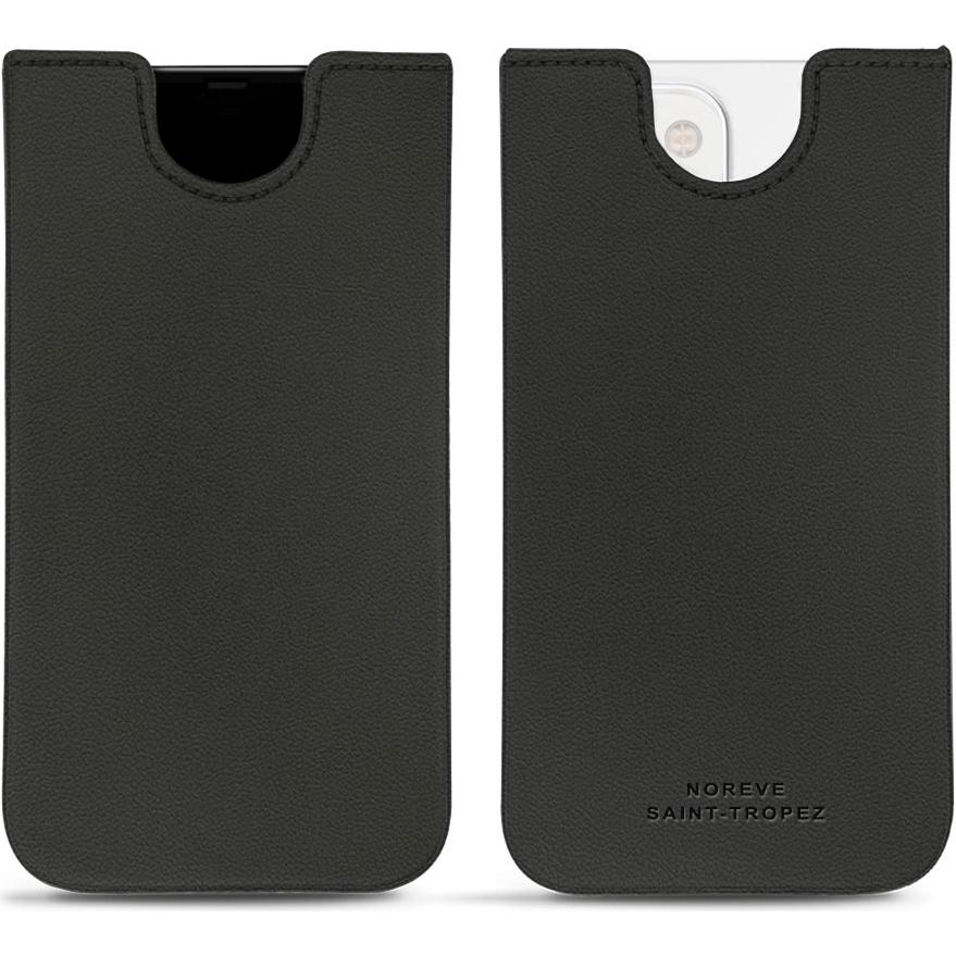 Bild von Noreve Lederschutzhülle (Apple iPhone 13 mini), Smartphone Hülle, Schwarz