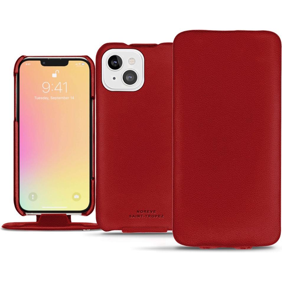 Bild von Noreve Lederschutzhülle vertikal (Apple iPhone 13 mini), Smartphone Hülle, Rot