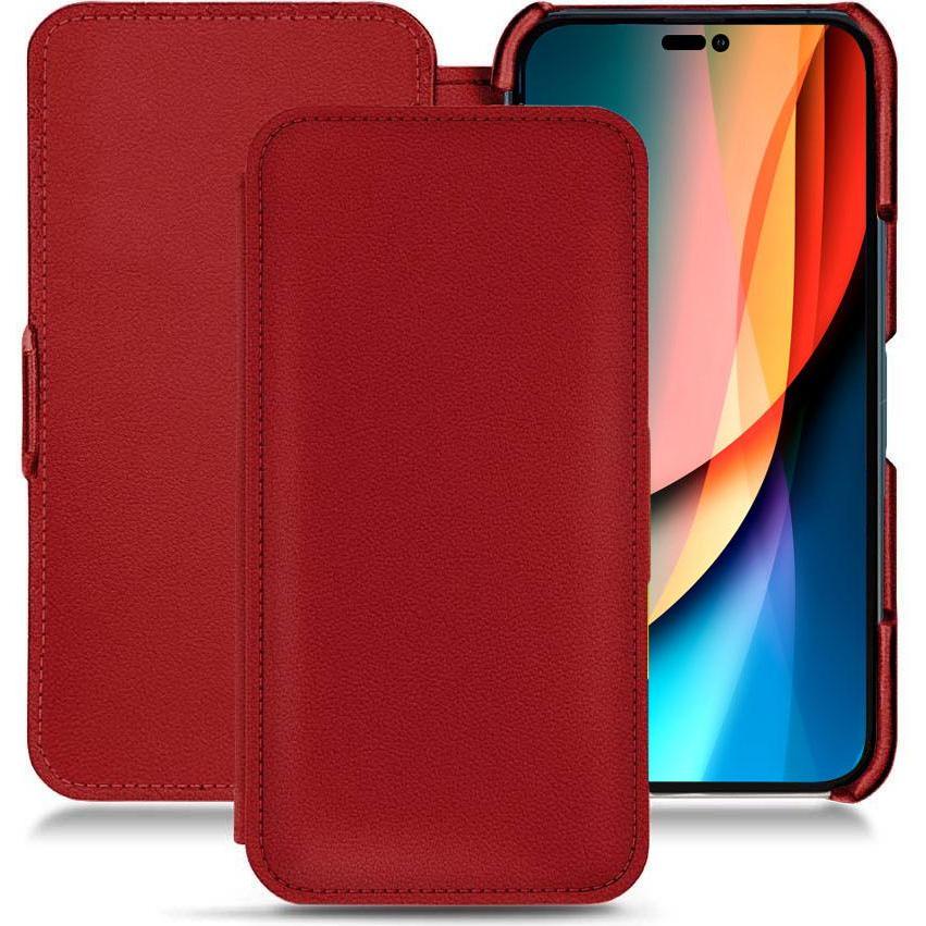 Bild von Noreve Lederschutzhülle horizontal (Apple iPhone 14 Pro), Smartphone Hülle, Rot