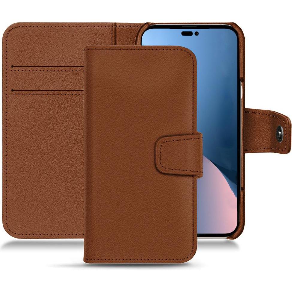 Bild von Noreve Lederschutzhülle Apple iPhone 14 Plus (Apple iPhone 14 Plus), Smartphone Hülle, Braun