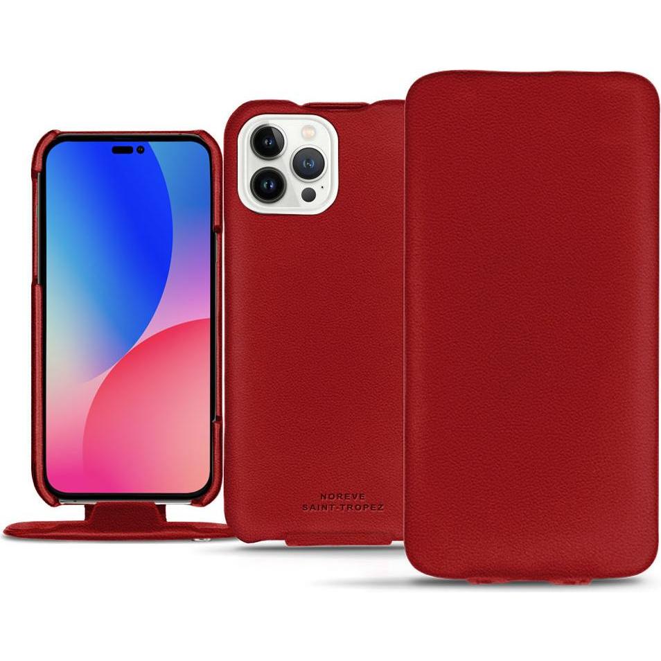 Bild von Noreve Lederschutzhülle vertikal (Apple iPhone 14 Pro Max), Smartphone Hülle, Rot