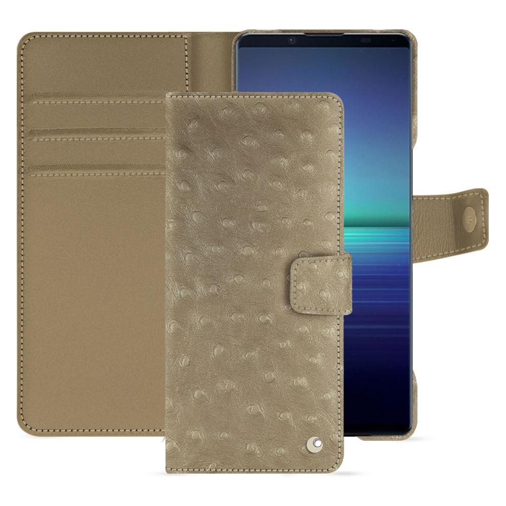 Bild von Noreve Lederschutzhülle Sony Xperia 1 V (Sony Xperia 1 V), Smartphone Hülle, Beige