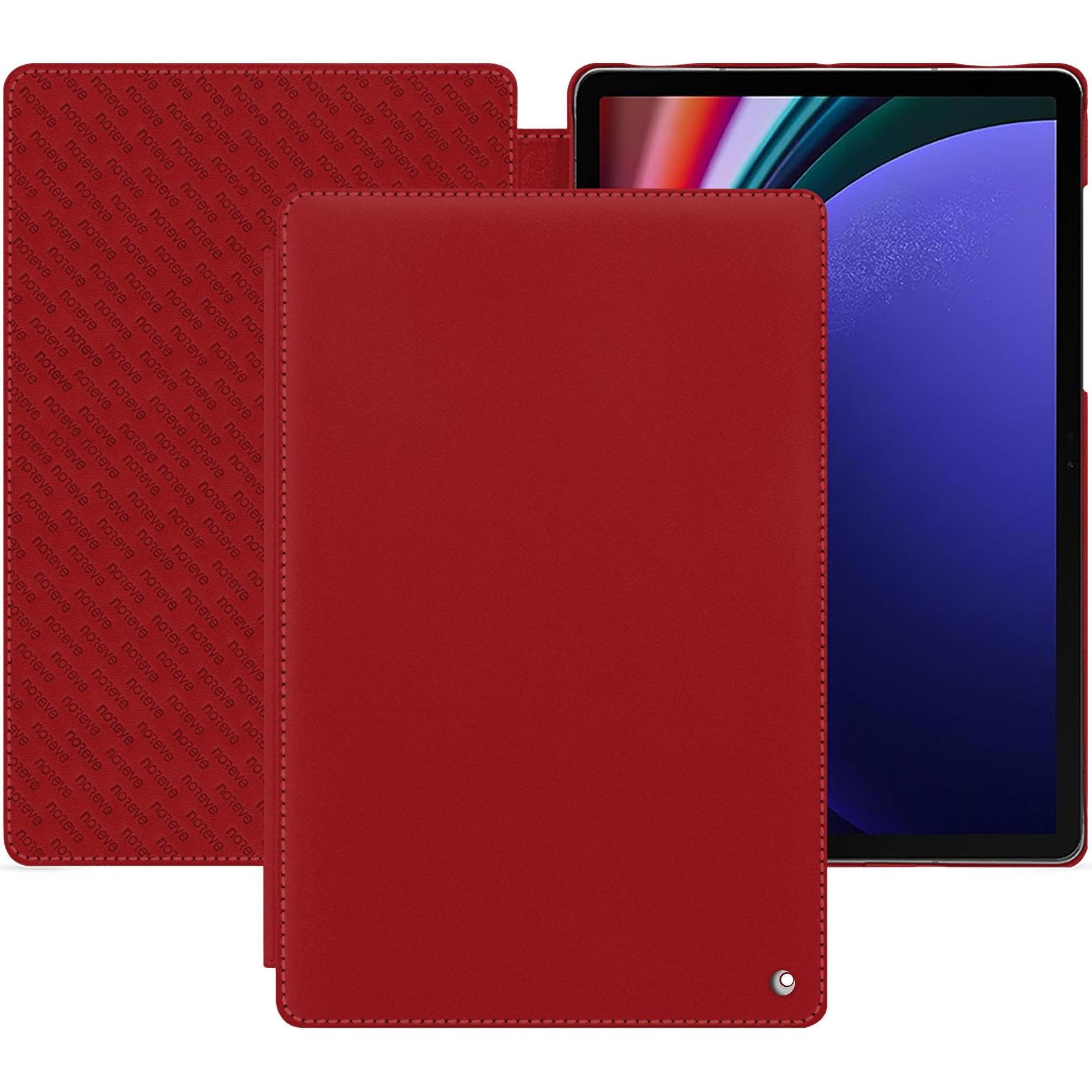 Bild von Noreve Lederschutzhülle horizontal (Galaxy Tab S9+), Tablet Hülle, Rot