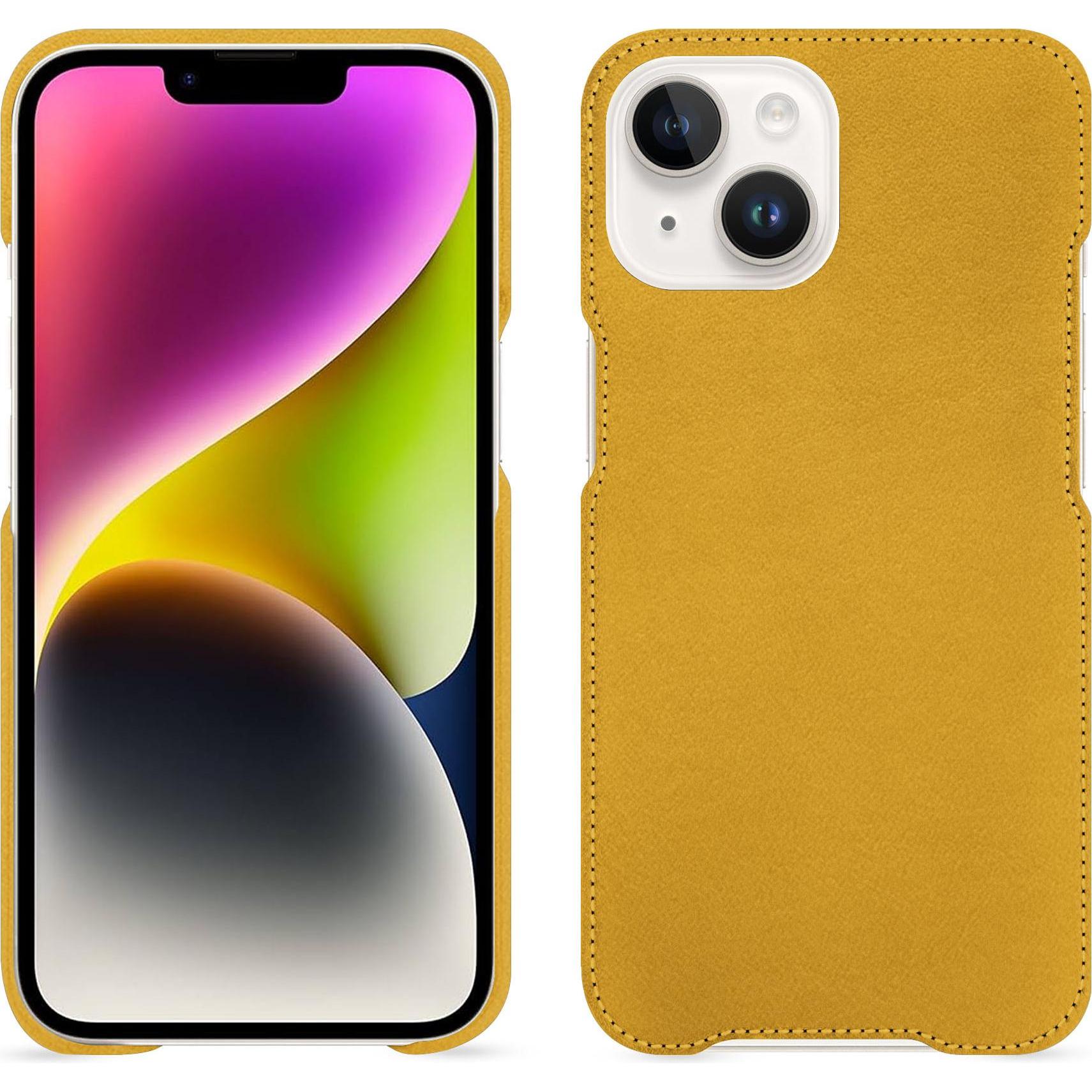 Bild von Noreve Lederschutzhülle (Apple iPhone 15 Plus), Smartphone Hülle, Orange