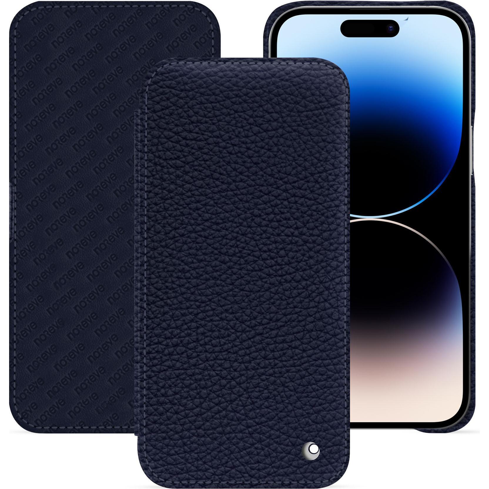 Bild von Noreve Lederschutzhülle horizontal (Apple iPhone 15 Pro Max), Smartphone Hülle, Violett