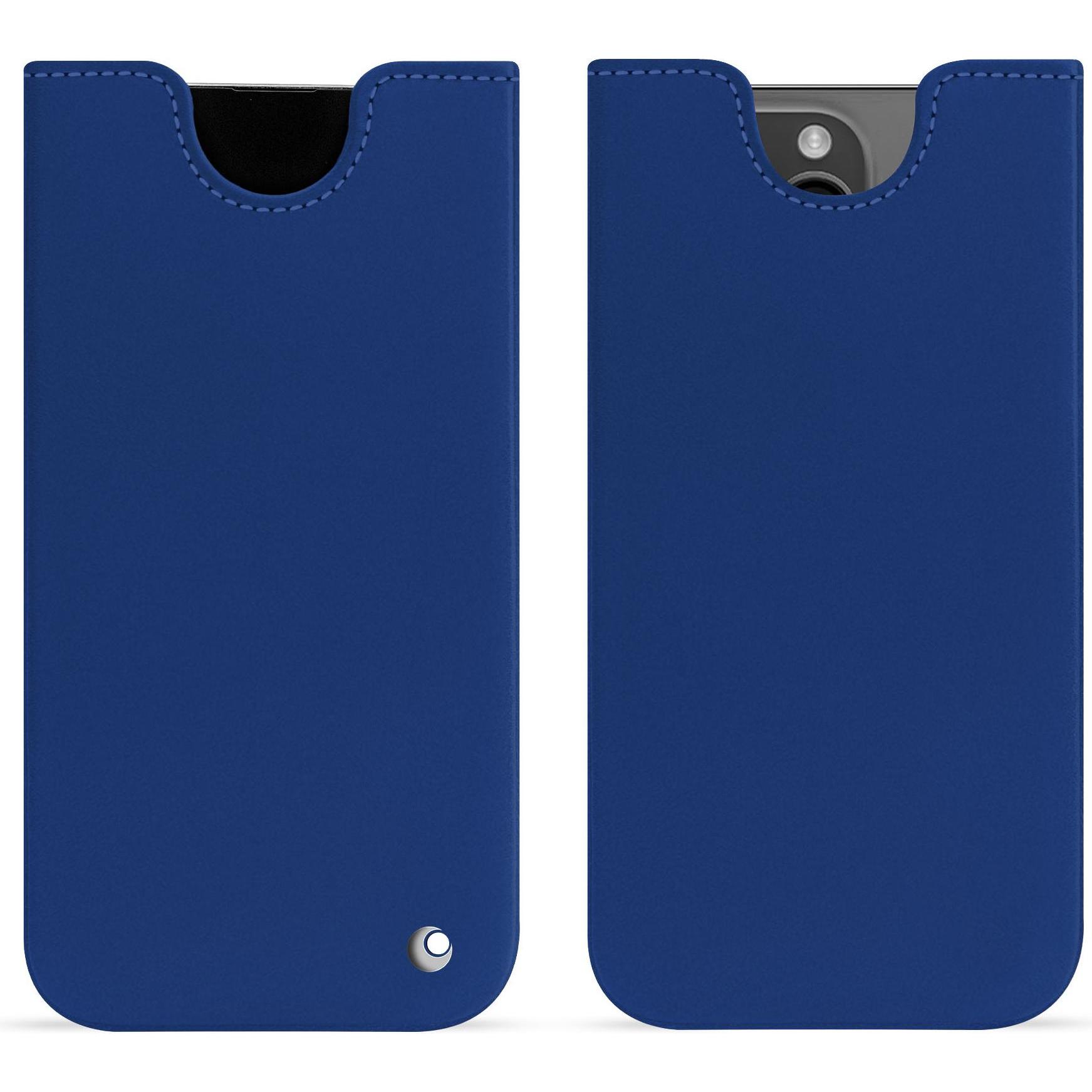 Bild von Noreve Lederschutzhülle (Apple iPhone 15 Pro Max), Smartphone Hülle, Blau