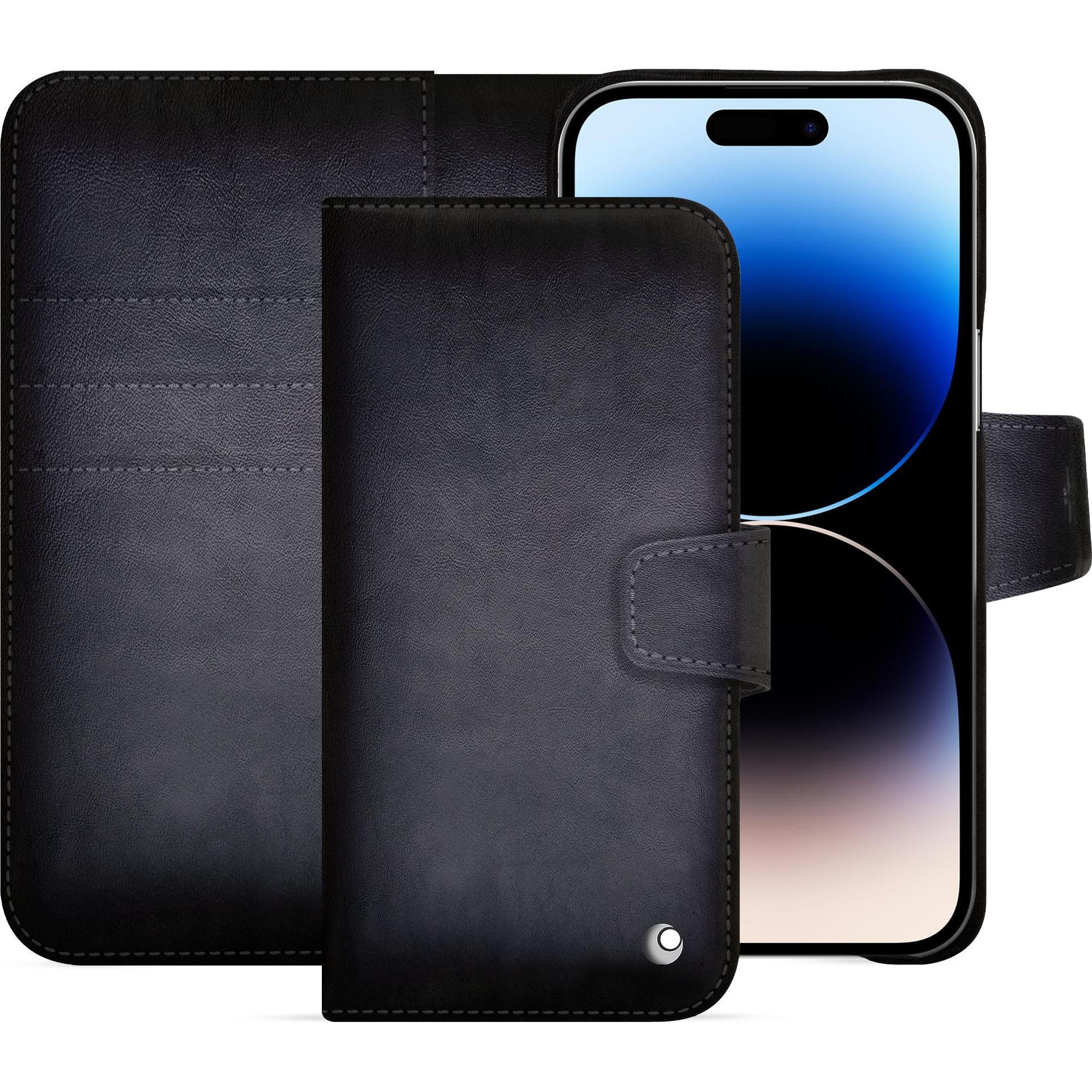 Bild von Noreve Lederschutzhülle Apple iPhone 15 Pro Max (Apple iPhone 15 Pro Max), Smartphone Hülle, Grau