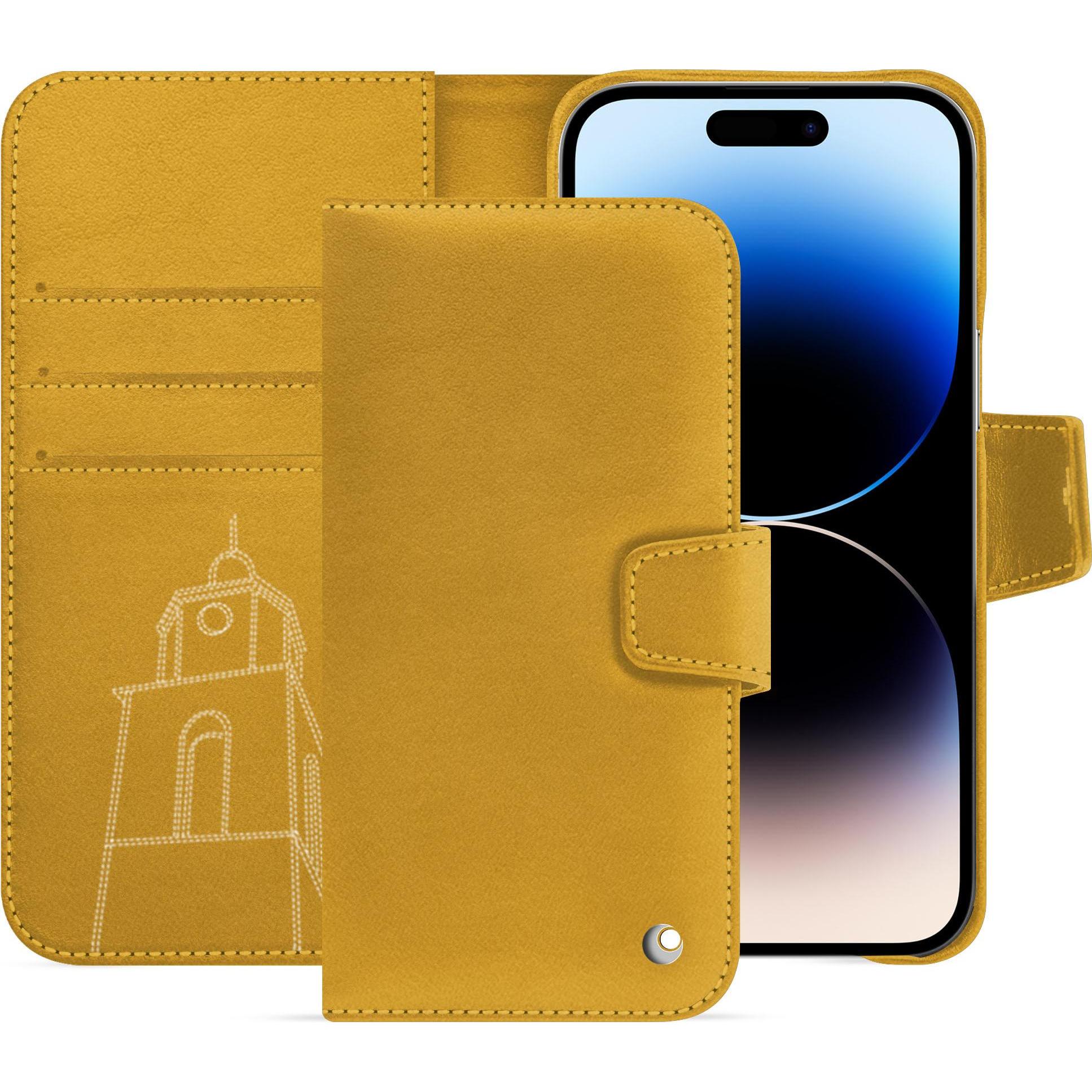 Bild von Noreve Lederschutzhülle Apple iPhone 15 Pro Max (Apple iPhone 15 Pro Max), Smartphone Hülle, Orange