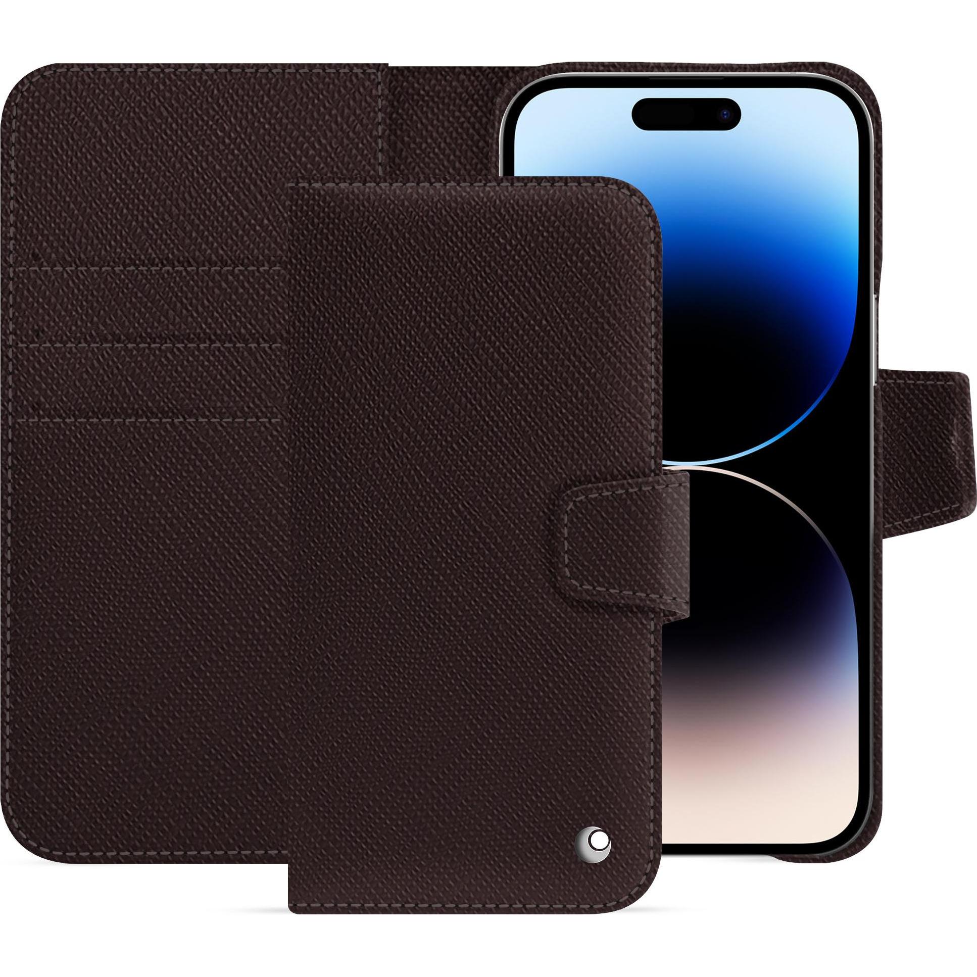 Bild von Noreve Lederschutzhülle Apple iPhone 15 Pro Max (Apple iPhone 15 Pro Max), Smartphone Hülle, Braun