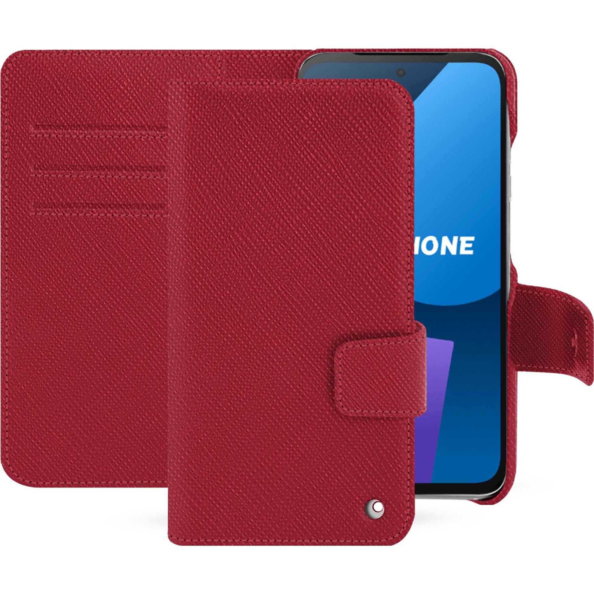Bild von Noreve Lederschutzhülle Fairphone 5 (OnePlus 5), Smartphone Hülle, Rot