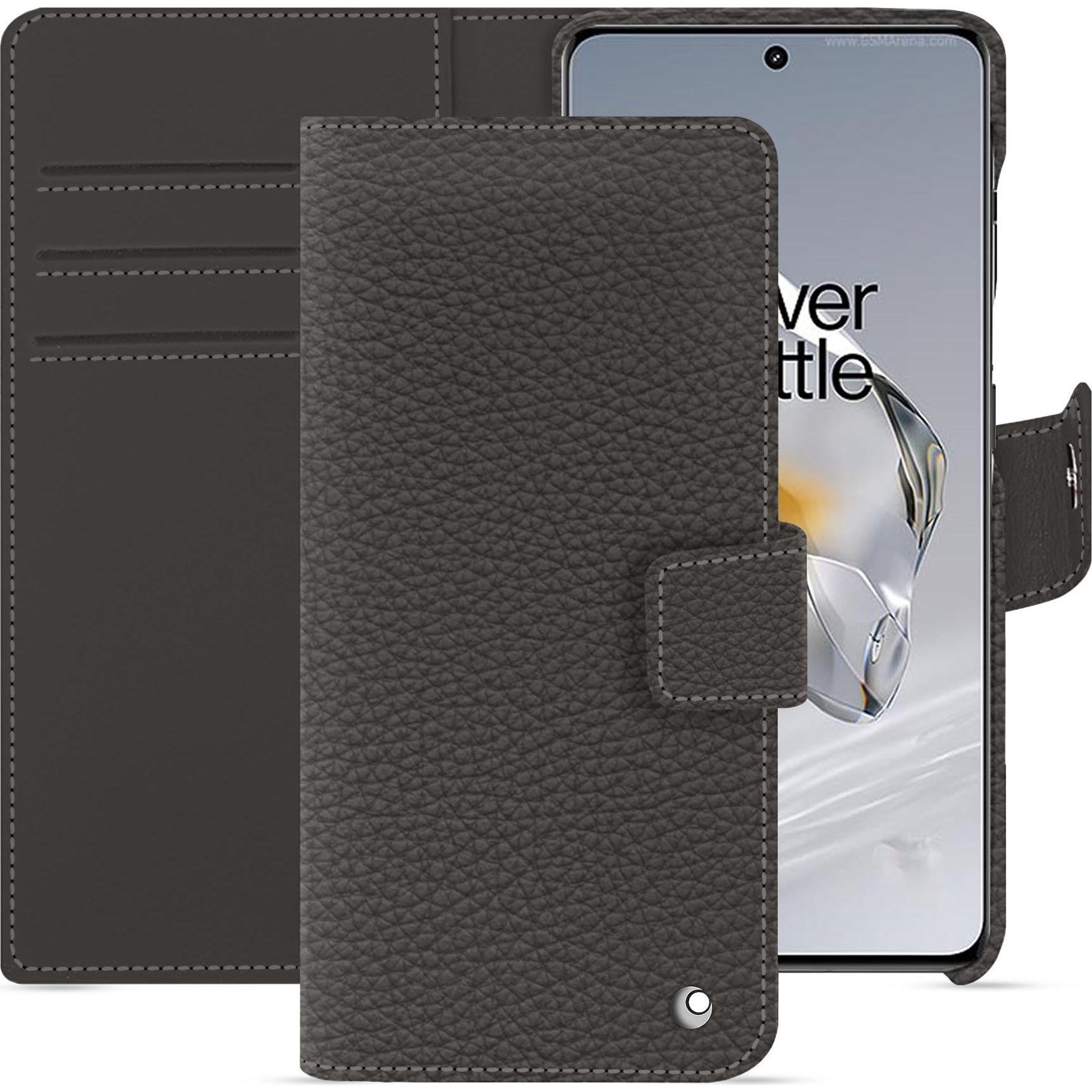 Bild von Noreve Lederschutzhülle Oneplus 12 (OnePlus 12), Smartphone Hülle, Grau