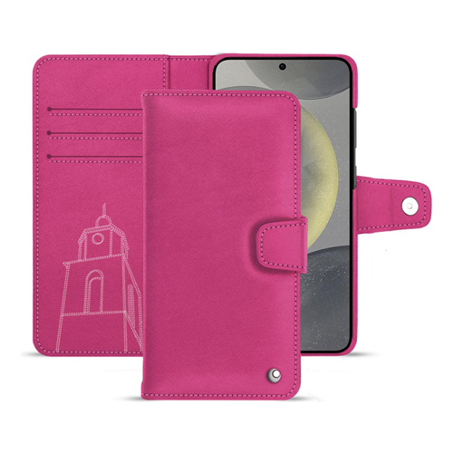 Bild von Noreve Lederschutzhülle für Samsung Galaxy S24 - Elegance in Pink