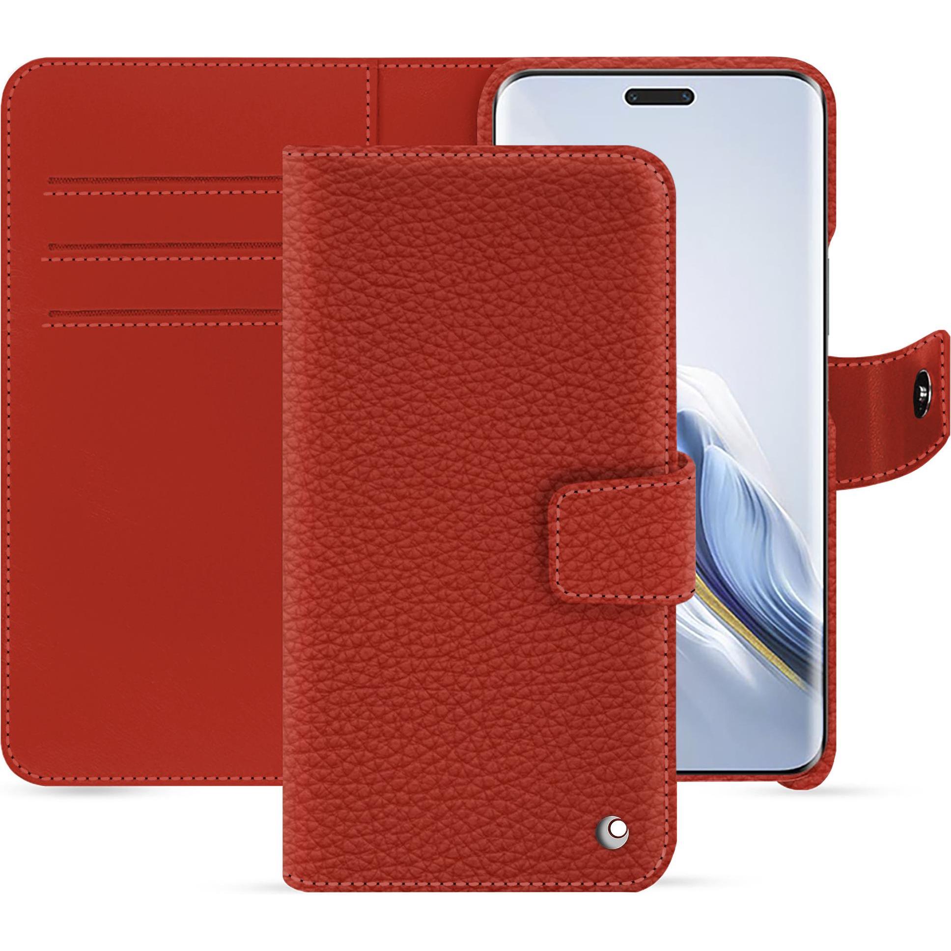 Bild von Noreve Lederschutzhülle Honor Magic6 Pro (Honor Magic6 Pro), Smartphone Hülle, Orange