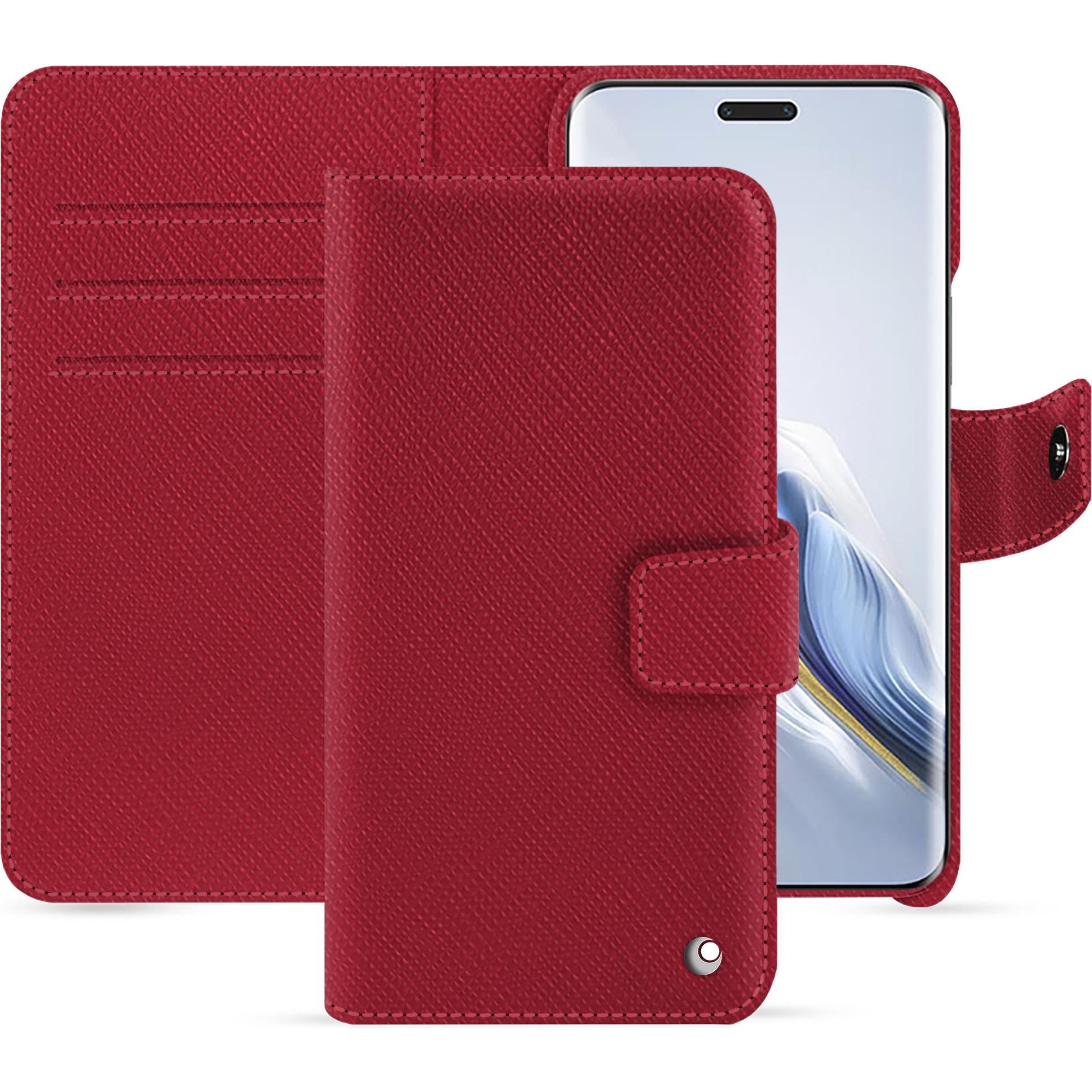 Bild von Noreve Lederschutzhülle Honor Magic6 Pro (Honor Magic6 Pro), Smartphone Hülle, Rot