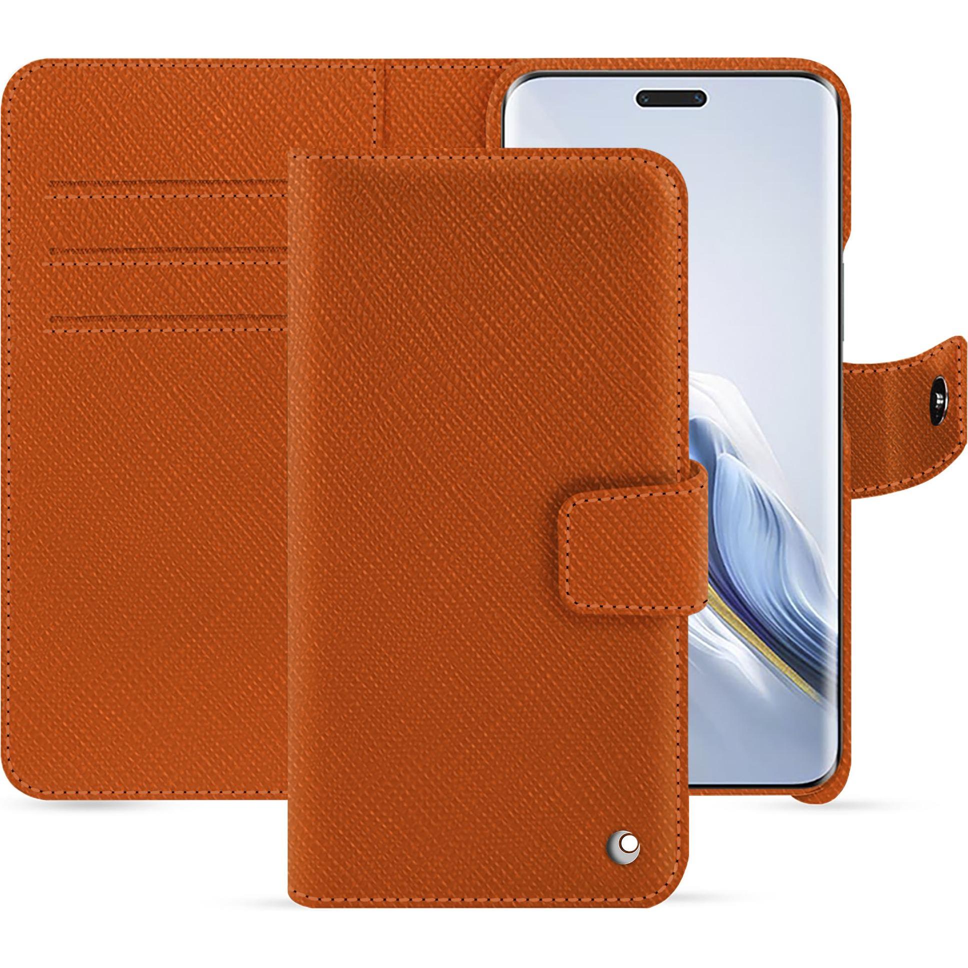 Bild von Noreve Lederschutzhülle Honor Magic6 Pro (Honor Magic6 Pro), Smartphone Hülle, Orange