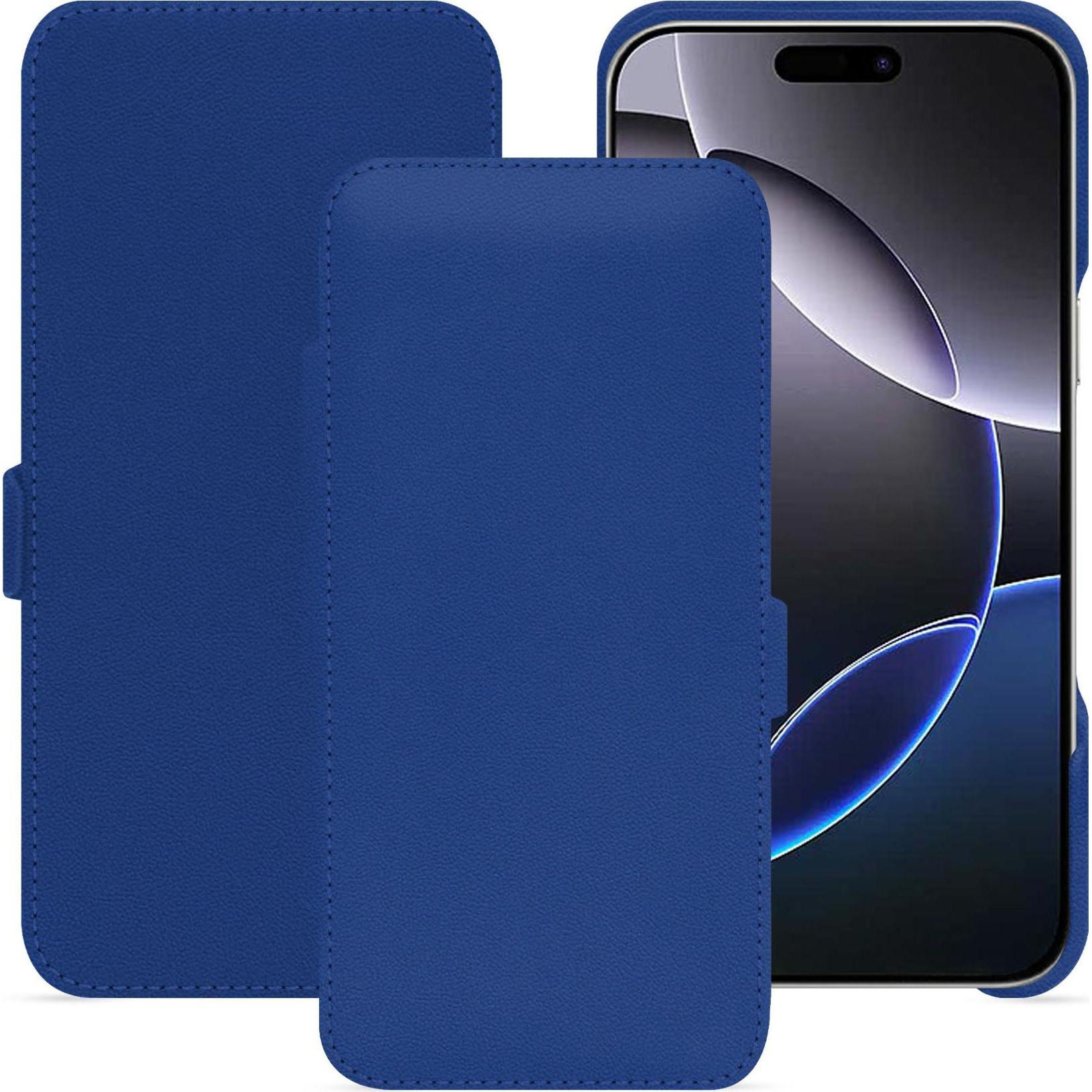 Bild von Noreve Lederschutzhülle horizontal (Apple iPhone 16 Pro Max), Smartphone Hülle, Blau