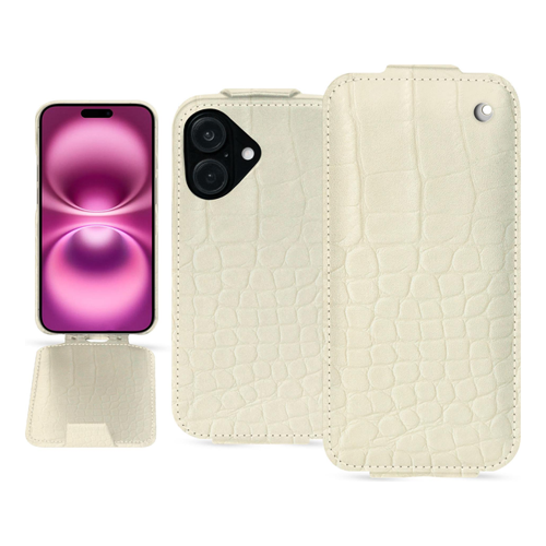 Bild von Noreve Lederschutzhülle vertikal (iPhone 16 Plus), Smartphone Hülle, Beige