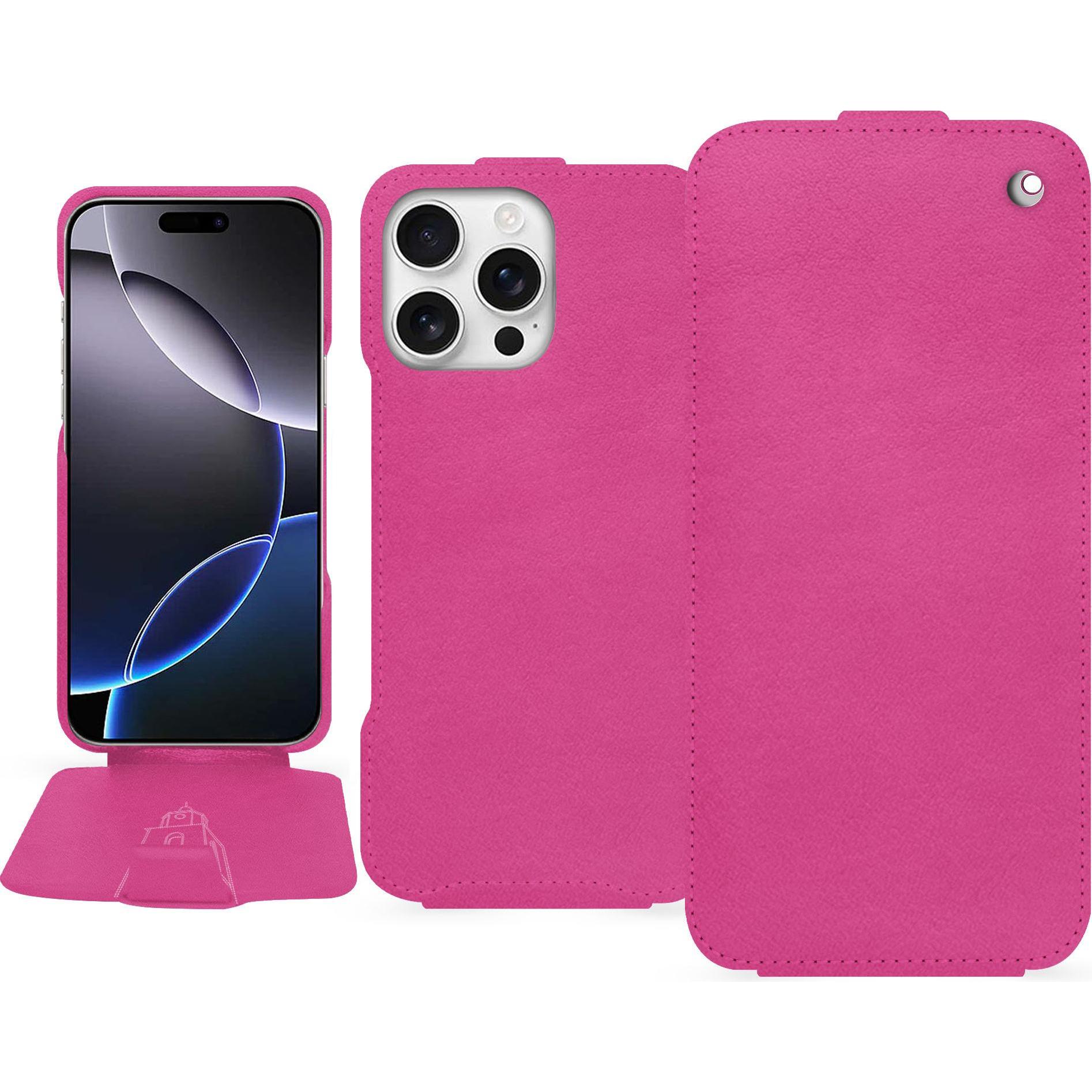 Bild von Noreve Lederschutzhülle vertikal (Apple iPhone 16 Pro Max), Smartphone Hülle, Rosa