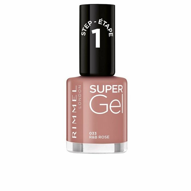 Bild von Rimmel London, Nagellack, RIMMEL Super Gel Nagellack Nr. 033 R&B Rose 12ml (B rose, R&amp, Gel-Effekt Nagellack)