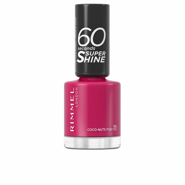 Bild von Rimmel London, Nagellack, Rimmel - 60 Seconds Super Shine - Nail polish 8 ml 152 Coco-Nuts For You (152 Coco-Nuts For You, Farblack)