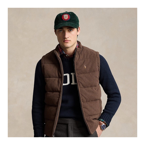 Bild von Polo Ralph Lauren Doppellagige Hahnentritt-Weste (100043040) Zeder meliert/Hahnentritt