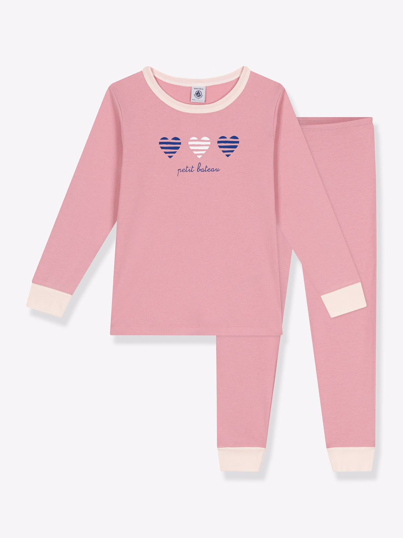 Bild von Mädchen Baumwoll-Schlafanzug PETIT BATEAU