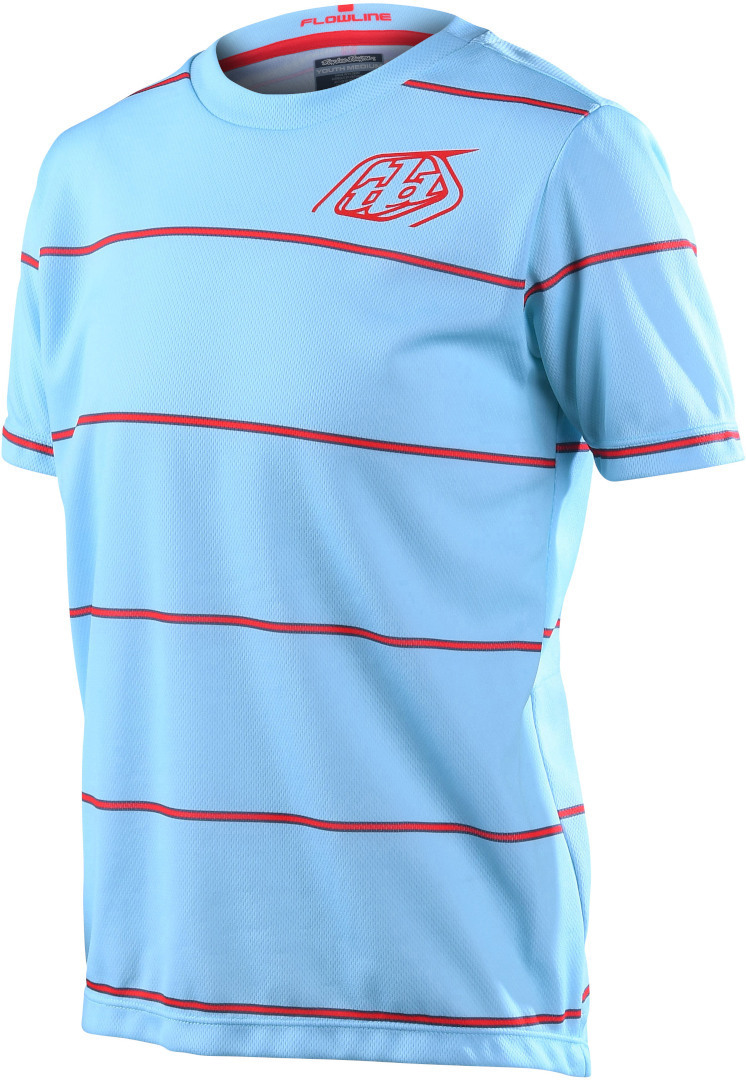Bild von Troy Lee Designs Flowline Revert Jugend Kurzarm Fahrrad Jersey, rot-blau, Größe XS