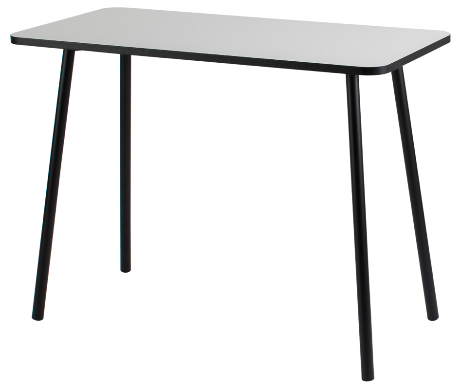 Bild von PAPERFLOW easyHome HOPM Schreibtisch weiß rechteckig, 4-Fuß-Gestell schwarz 100,0 x 50,0 cm