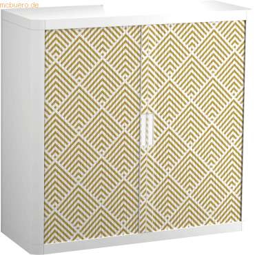 Bild von Paperflow, Aktenschrank, easyOffice Classic Chic Rollladenschrank 60100 1 Fachboden 110,0 x 41,5 x 104,0 cm