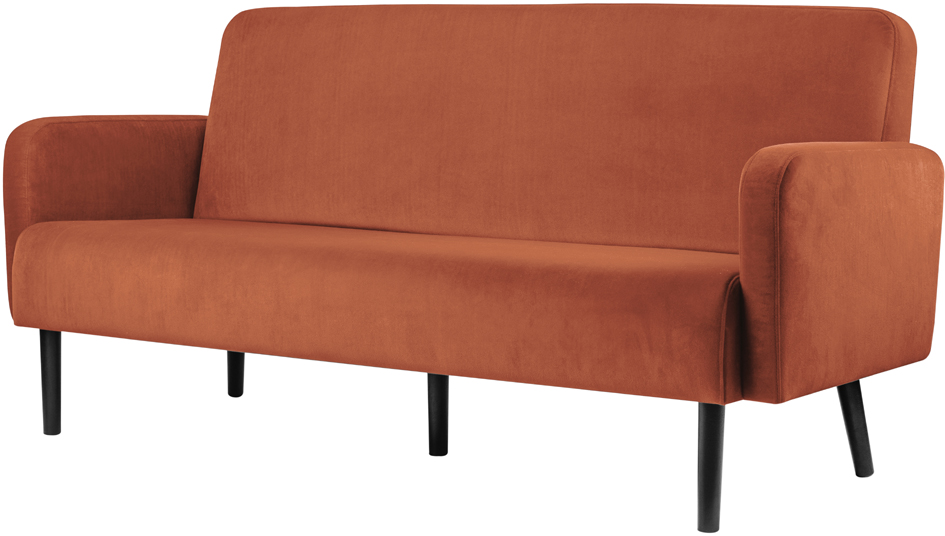 Bild von PAPERFLOW 3-Sitzer Sofa LISBOA rost schwarz Stoff