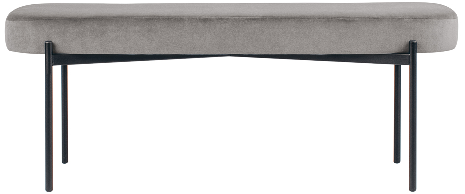 Bild von PAPERFLOW Sitzbank GAIA L GBOLV.01.02 grau Stoff 118,0 cm