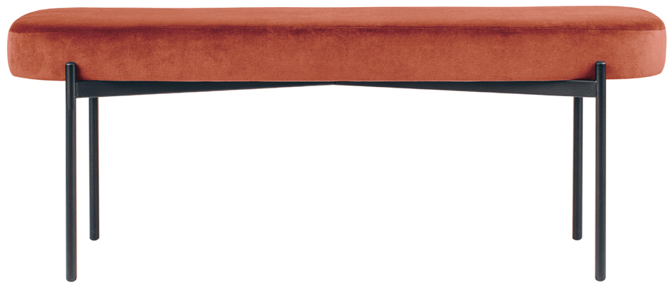 Bild von PAPERFLOW Sitzbank GAIA L GBOLV.01.27 rost Stoff 118,0 cm