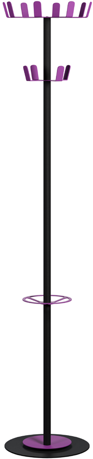 Bild von PAPERFLOW Kleiderständer Color Range Black schwarz Metall 12 Haken 35,0 x 175,0 cm