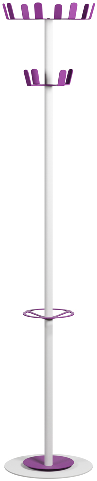 Bild von PAPERFLOW Kleiderständer Color Range White weiß Metall 12 Haken 35,0 x 175,0 cm