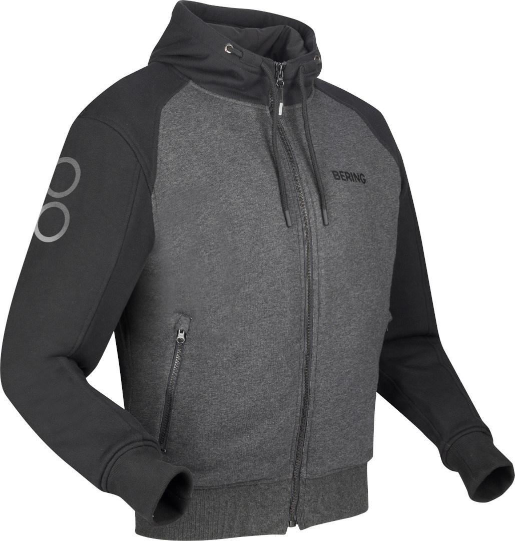 Bild von Bering Lynx Motorrad Zip Hoodie, schwarz-grau, Größe XL für Männer