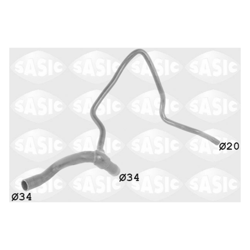 Bild von SASIC Kühlerschlauch 3406341 für OPEL