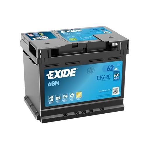 Bild von Exide EK620 AGM-Batterie 62Ah 680A ersetzt EK600