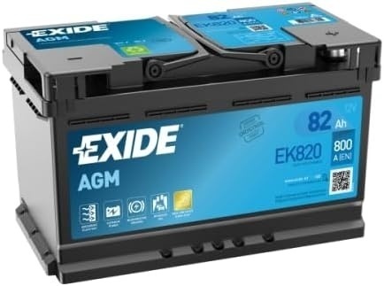 Bild von Exide EK820 AGM-Batterie 82Ah 800A ersetzt EK800
