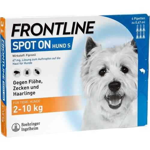 Bild von FRONTLINE SPOT-ON gegen Zecken, Flöhe und Haarlinge für Hunde S (2-10 kg)