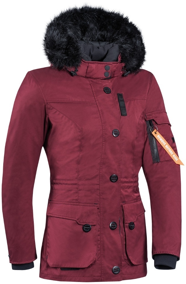 Bild von Ixon Ontario Damen Motorrad Textiljacke, rot, Größe XL
