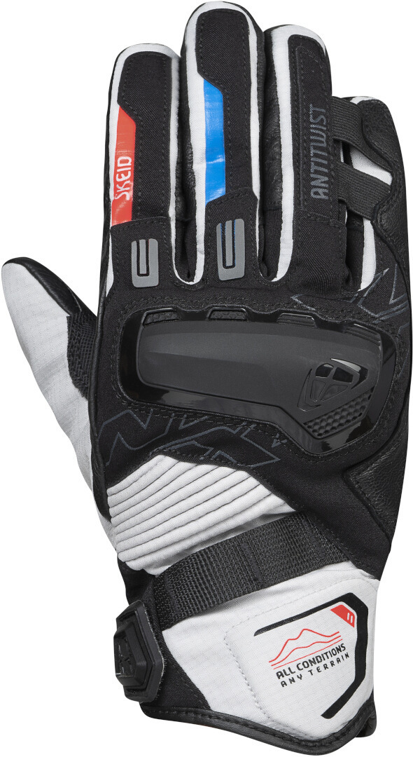 Bild von Ixon MS Skeid Motorradhandschuhe, schwarz-grau-rot, Größe 4XL für Männer
