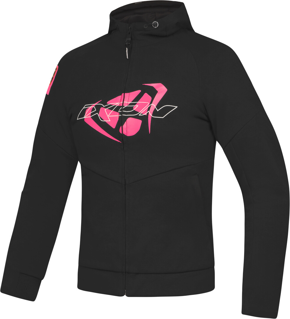 Bild von Ixon Touchdown schwarz/pinke Damen Motorrad Textiljacke, schwarz-pink, Größe L