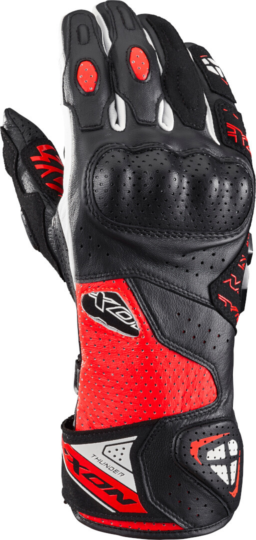 Bild von Ixon Thunder Air Motorrad Handschuhe, schwarz-weiss-rot, Größe XS für Männer