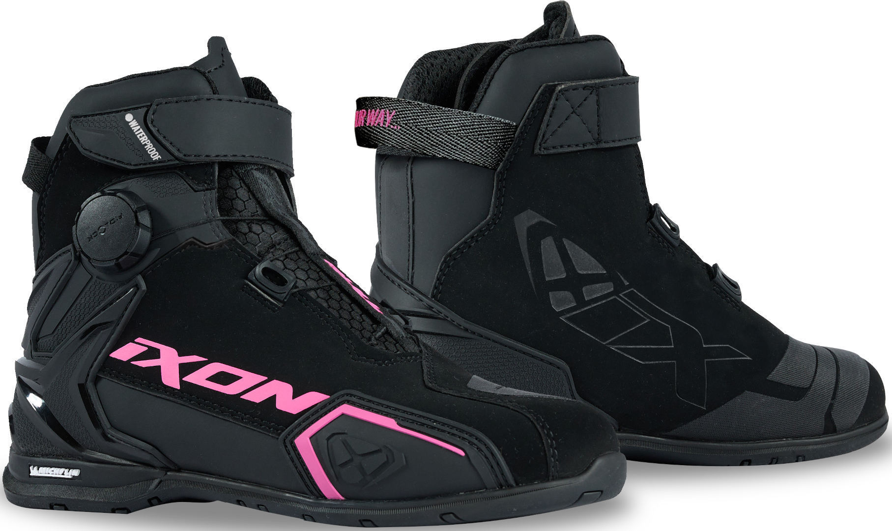 Bild von Ixon Bull 2 Wasserdichte Damen Motorrad Schuhe, schwarz-pink, Größe 41
