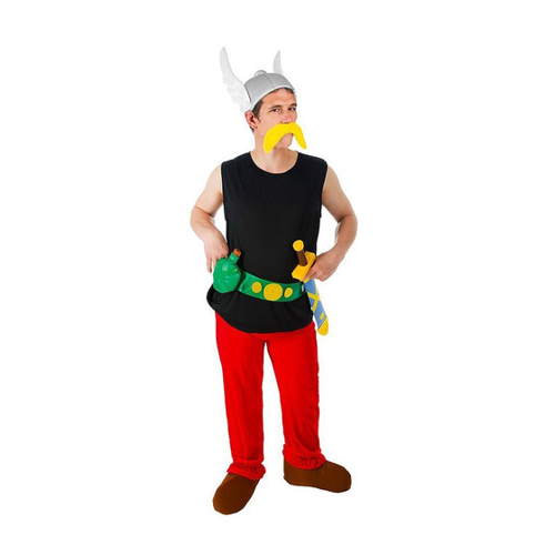 Bild von Asterix-Lizenzkostüm Gallier-Kostüm schwarz-rot